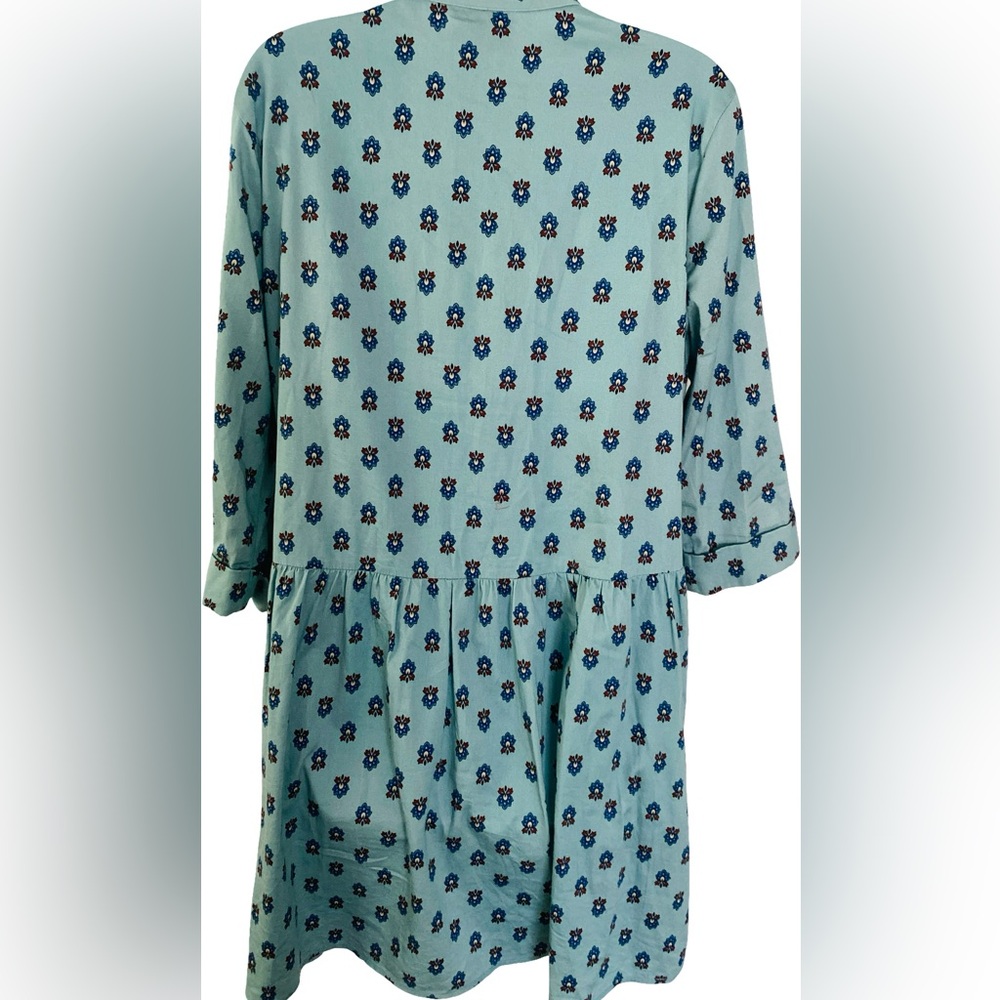 Tuckernuck Mint Green Printed Long-Sleeve Shirt Dress - Picture 5 of 5
